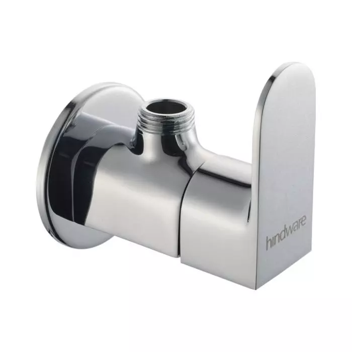 Hindware Elegance Angular Stop Cock Brass Chrome Finish Silver, F340006