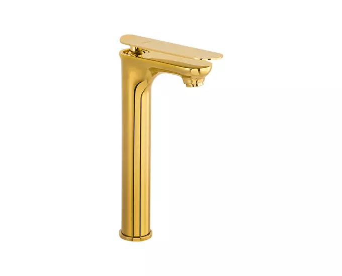 CERA Brooklyn Single Lever Table Mount Basin Mixer French Gold, F1018452FG