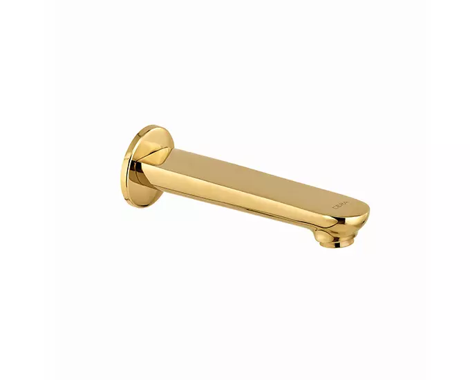 CERA Brooklyn Single Lever Wall Mount Bath Tub Spout with Wall Flange French Gold, F1018661FG