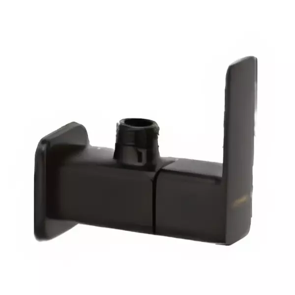 CERA Ruby Single Lever Wall Mount Angle Cock with Wall Flange Matte Black, F1005201BM