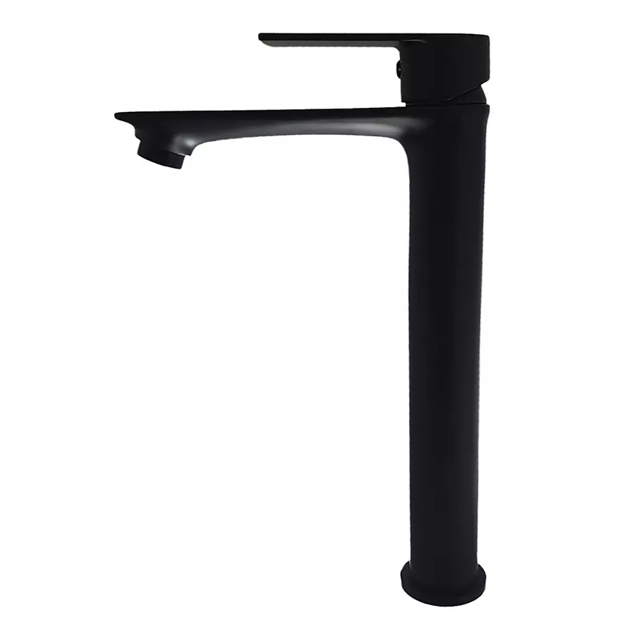 Aquieen Element Pillar Cock Brass Matte Finish Jet Black, AQN 122