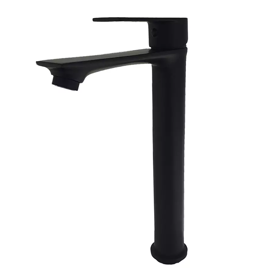 Aquieen Element Pillar Cock Brass Matte Finish Jet Black, AQN 122