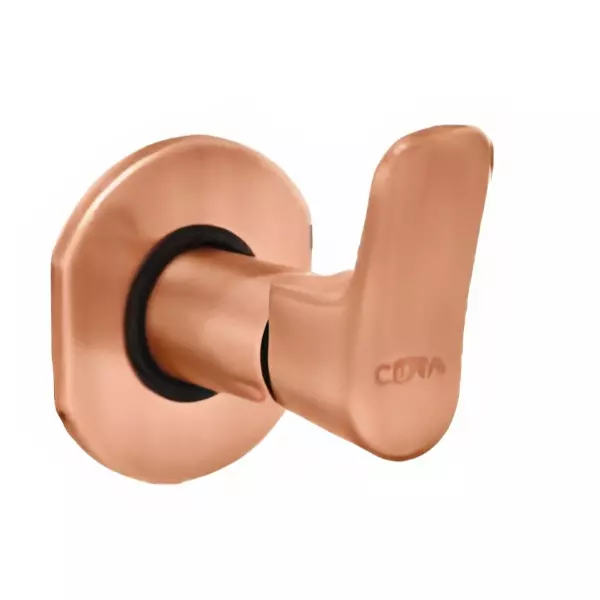CERA Perla Single Lever Stop Cock Antique Copper for 20 mm Pipe Line with Inner Head, F1012351AC