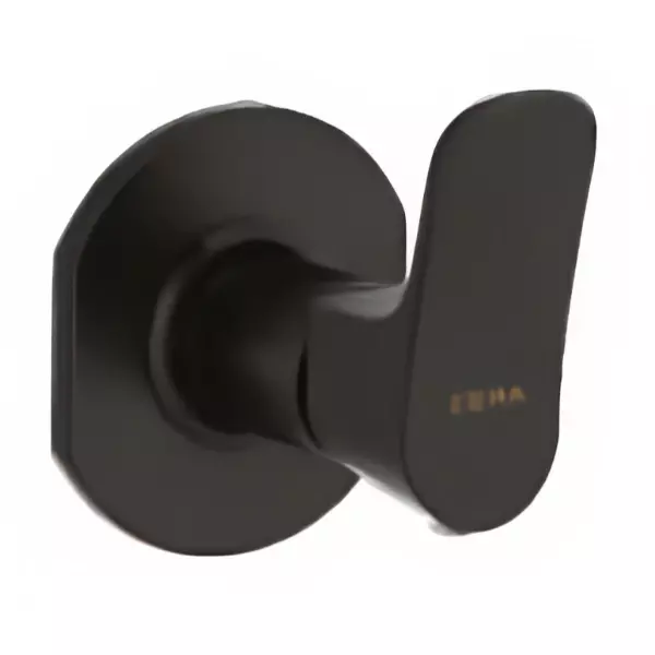 CERA Perla Single Lever Stop Cock Matte Black for 15 mm Pipe Line with Inner Head, F1012351BM