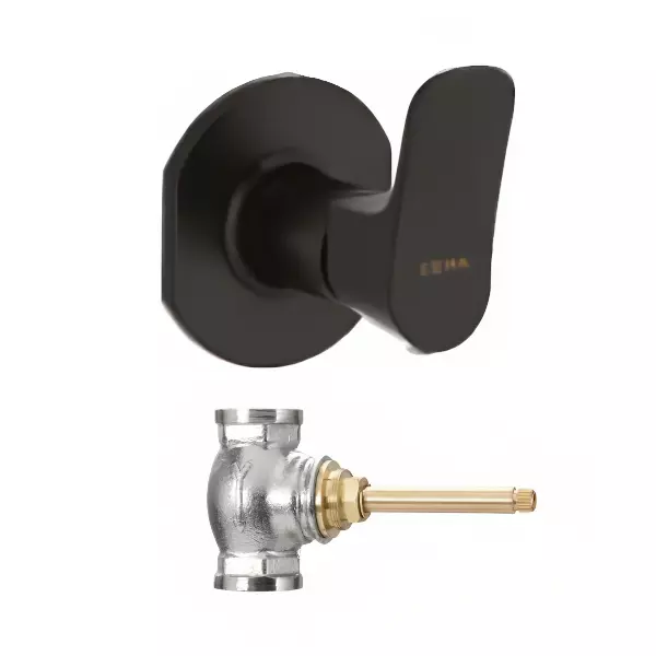 CERA Perla Stop Cock for 15 mm Pipe Line with Inner Head, F1012351BM + F4050102 (Set of 2 Pcs)