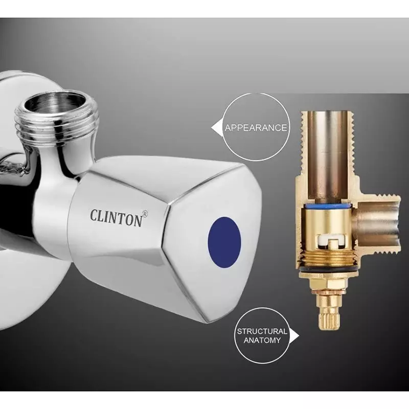 clinton-stainless-steel-chrome-plated-angle-valve-triangle-pack-of-3