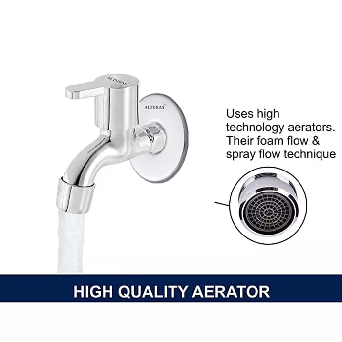 CLINTON Flora Stainless Steel Bib Tap for Bathroom and Kitchen (Pack of 6)
