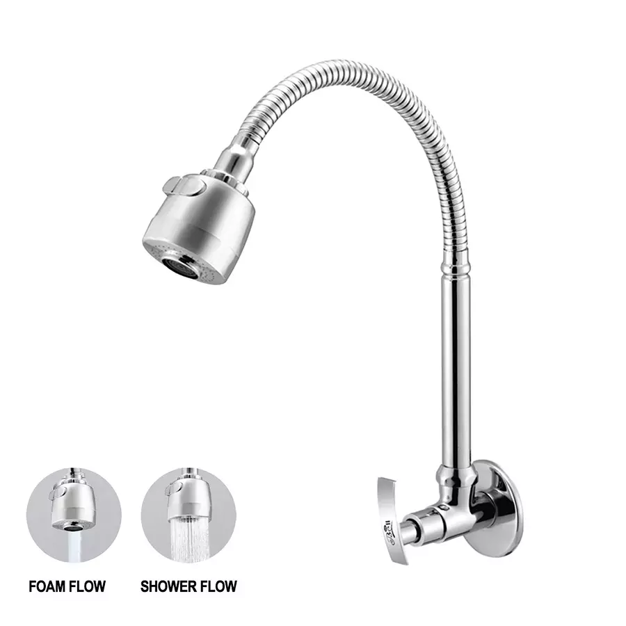 Gold Bell Soft Single Flow Brass Flexible Sink Cock, FLX-Sinkcock-Soft