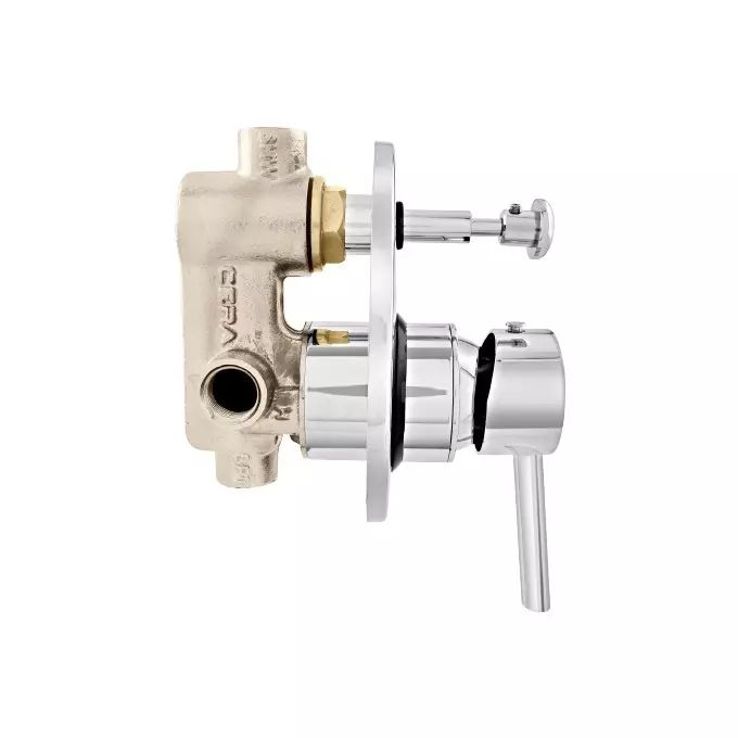 CERA FOUNTAIN Diverter System Single Lever Exposed Part + Concealed Part Wall Mount Chrome, F2013721+F4030101