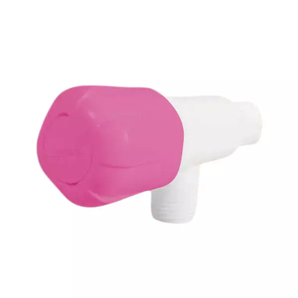 SUPREME Elegant Series Right Angle Stop Tap Quarter Turn Plastic, Pink