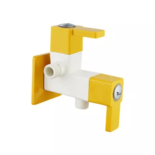 TRIJAL Firoza Plus Two Way Angle Cock With Flange 20 mm Spindle & 15 mm Thread, FIP-105