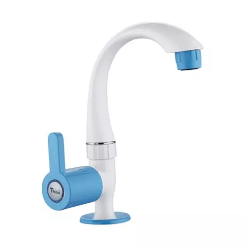 TRIJAL Dolphin Plus Swan Neck White, Blue 15 mm Thread, DPP-110 (Pack of 24)