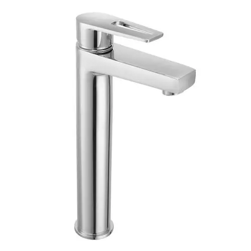 Somany Single Lever High Basin Mixer Signature Collection Jupiter Series Chrome Finish Metal Body Deck Mount, 272111420021