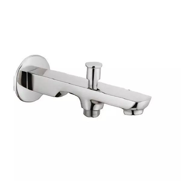 Somany Bath Tub Spout with Button Signature Collection Jupiter Series Chrome Finish Wall Mount, 272211420121