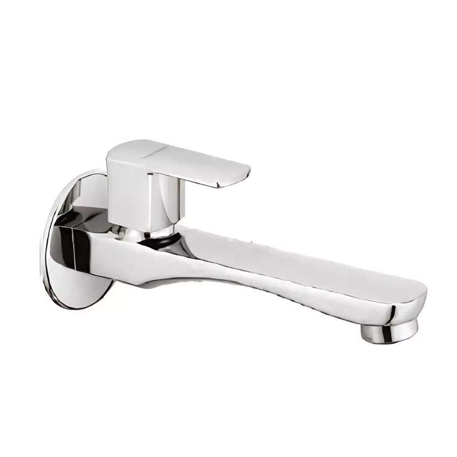 Somany Bib Cock Extended Nose Signature Collection Optimus Series Chrome Finish Wall Mount, 272211450111