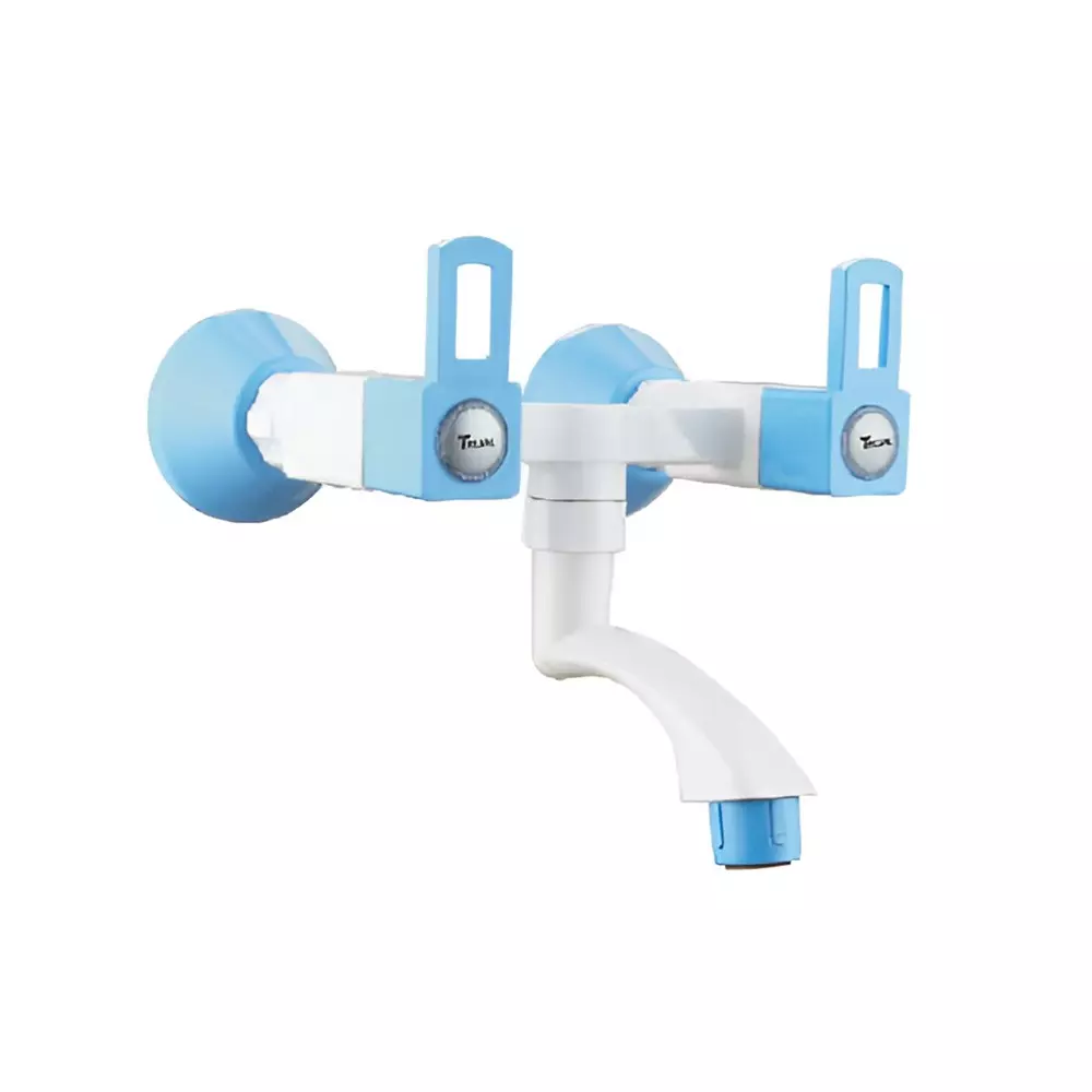 TRIJAL Star Wall Mixer (Non - Telephoric) White, Blue, STR-115