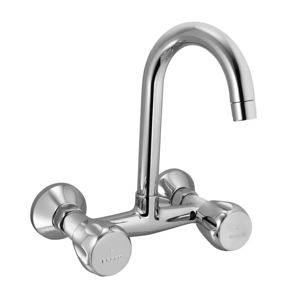 Essco by Jaquar Sink Mixer Wall Mount Chrome Finish with Swinging Pipe Spout, SQT-521S
