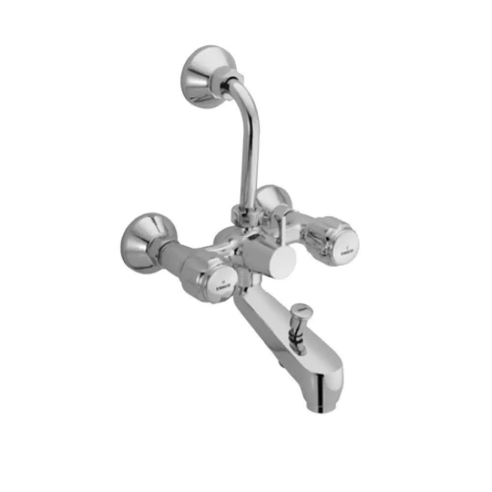 Essco by Jaquar Delux Wall Mixer 3-in-1 System with 115 mm Bend Pipe & Aerator, DLX-519KN
