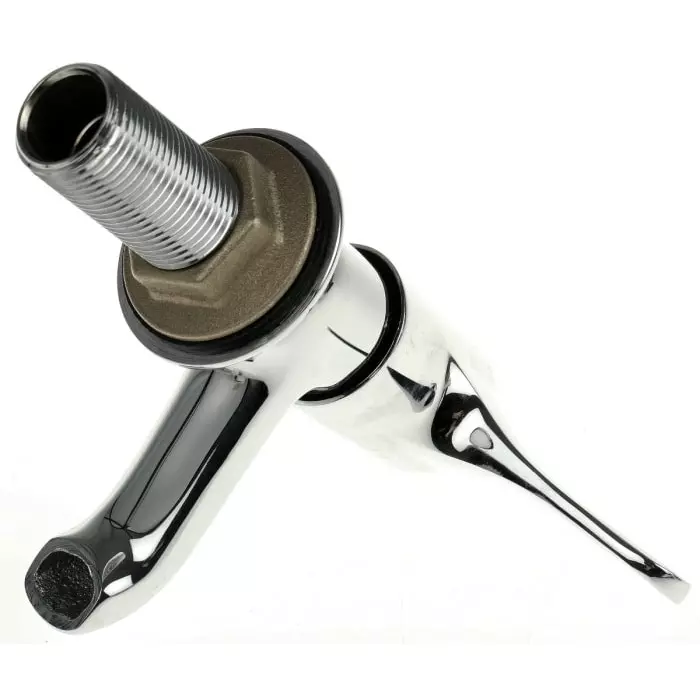 Pegler Yorkshire Chrome Plated Brass Quarter Turn Lever Handle Hot Basin Tap 1/2in, 308027