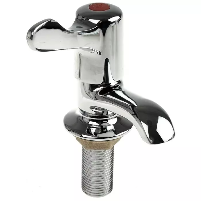 Pegler Yorkshire Chrome Plated Brass Quarter Turn Lever Handle Hot Basin Tap 1/2in, 308027