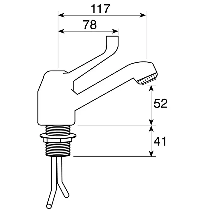 Pegler Yorkshire Chrome Plated Brass Lever Monobloc Mixer Tap 3/4in, 319007