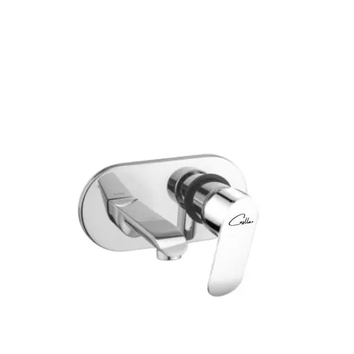 CASLLA Exposed Part Kit of Single Lever Basin Mixer Curl Series Brass Chrome Finish Silver, CRL-CHR-832303