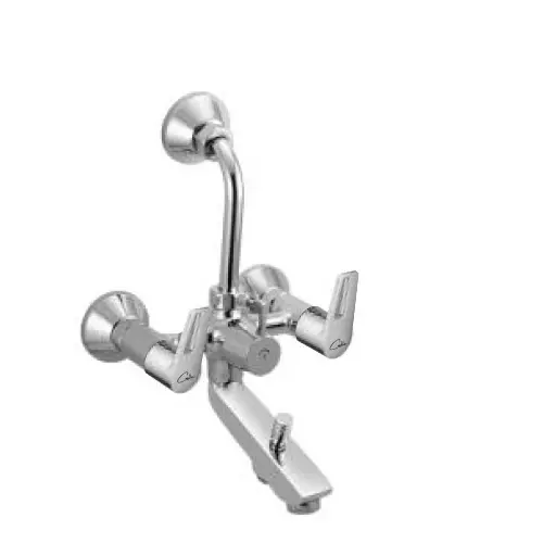CASLLA Wall Mixer 3 In 1 With Provision Contana Series Brass Chrome Finish Silver, CTA-CHR-852315