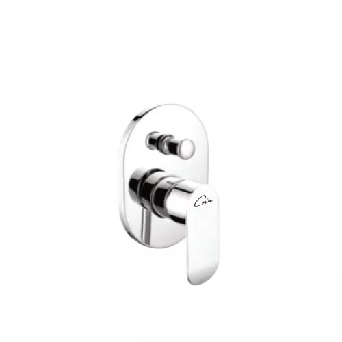 CASLLA Exposed Part Kit for Hi- Flow Divertor Cloe Series Brass Chrome Finish Silver, COE-CHR-862305
