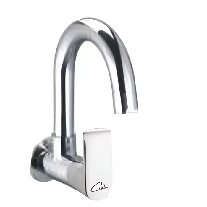 CASLLA Sink Cock with Swinging Spout Cloe Series Brass Chrome Finish Silver, COE-CHR-862322