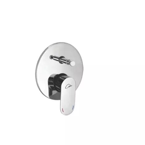 CASLLA Exposed Part Kit for Regular Divertor Candy Series Brass Chrome Finish Silver, CNY-CHR-712304