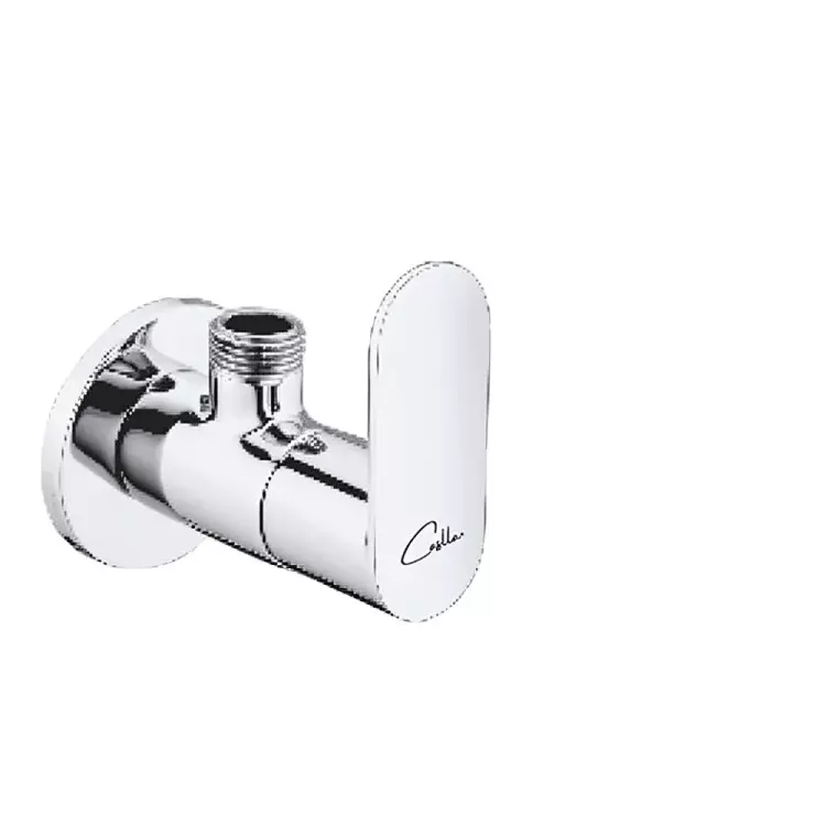 CASLLA Project Angle Valve Brass Chrome Finish Silver Round, PAV-CHR-103