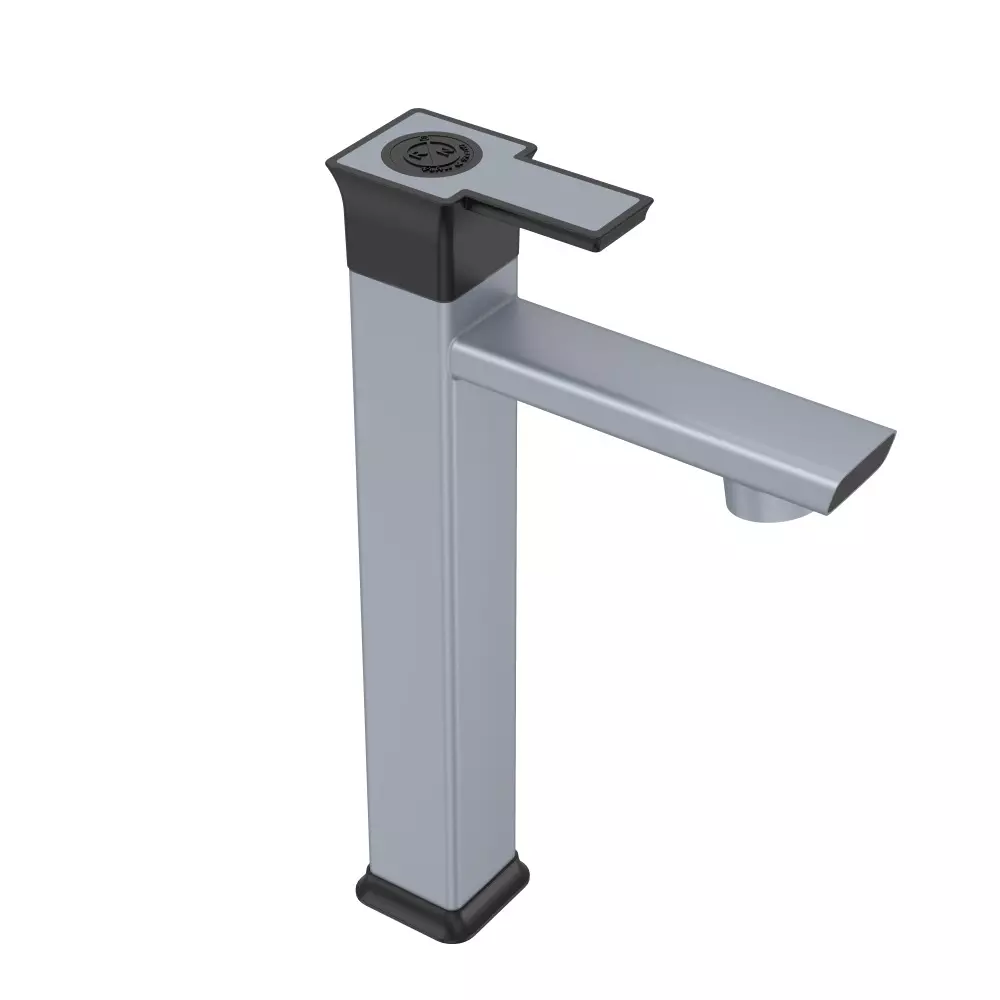 RN Glamour Pro Collection Foam Flow Tall Body Pillar Tap With Hose Pipe Kit PTMT 1/2 Inch (15 mm) Size for Kitchen & Bathroom Use