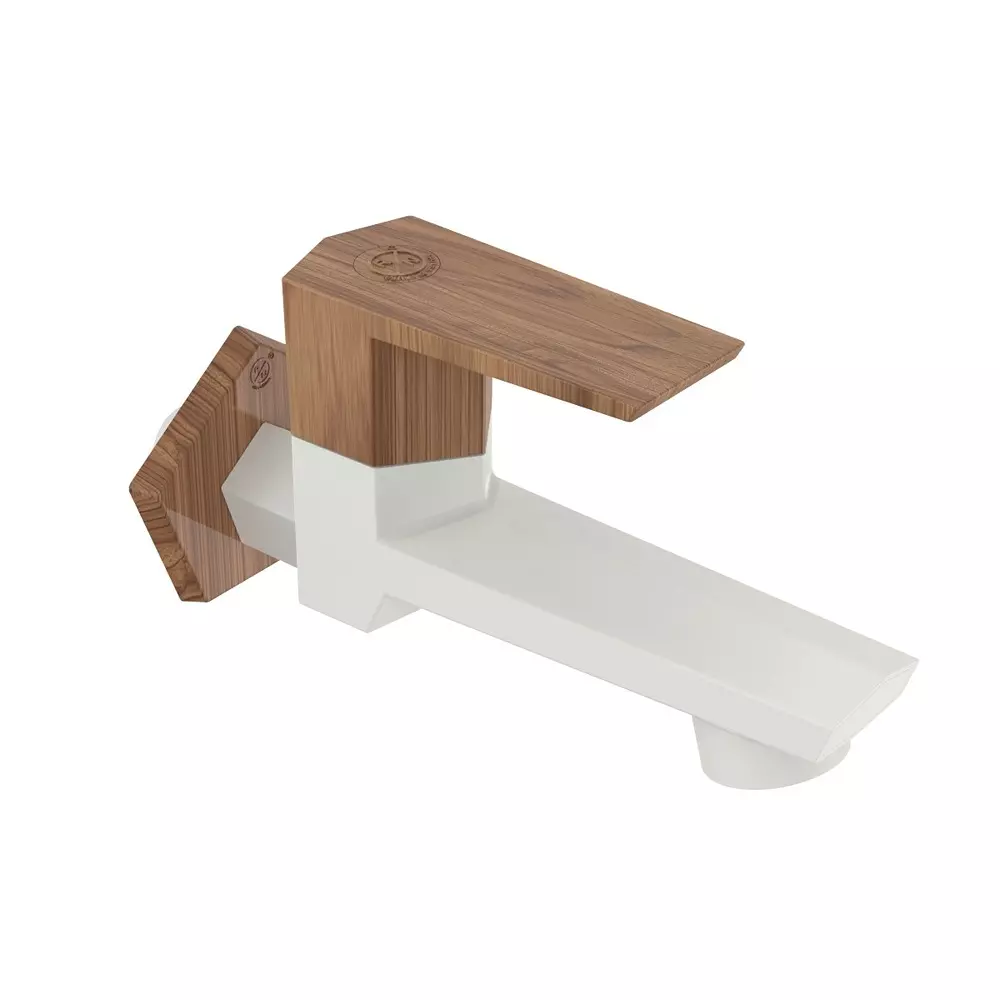RN Foam Flow Long Body BIB Tap With Flange PTMT Pine 1/2 Inch (15 mm) Size for Kitchen & Bathroom Use, RNG2036H33