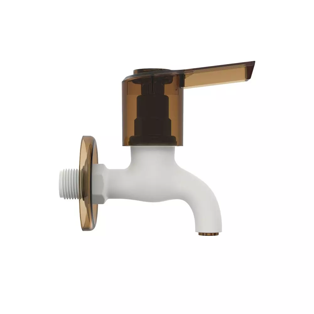 rn-deluxe-foam-flow-bib-tap-with-flange-ptmt-white-hash-brown-12-inch-15-mm-size-for-kitchen-bathroom-use-rnwin20f02