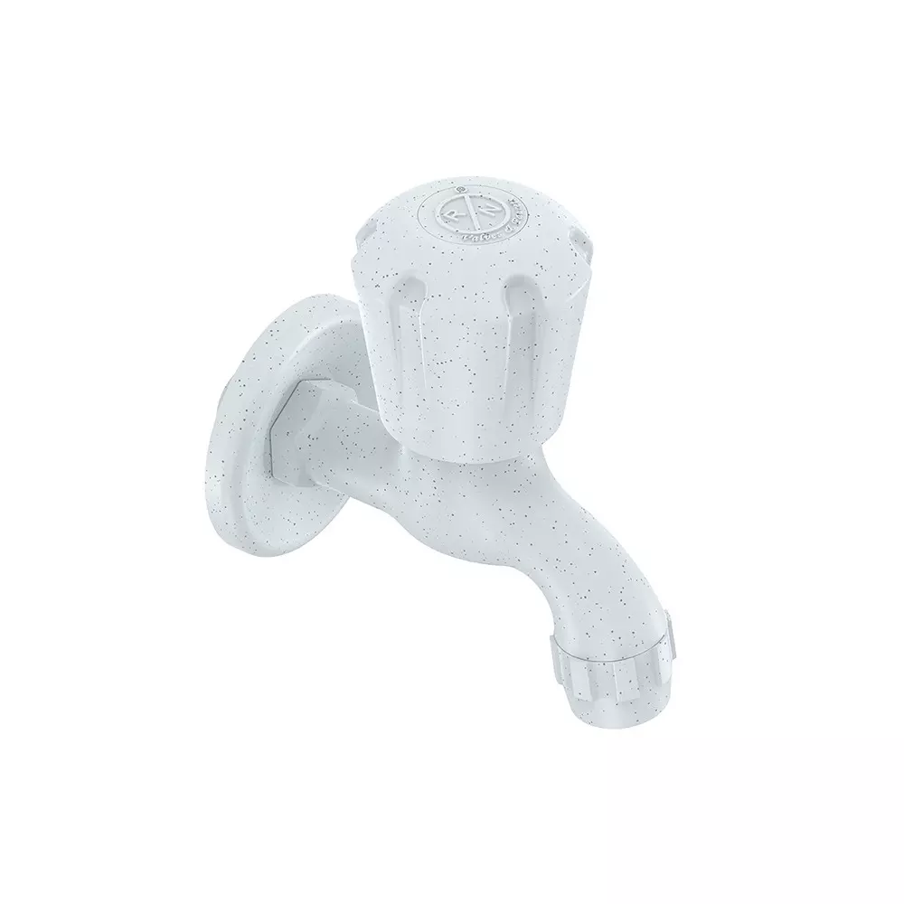 RN Foam Flow BIB Tap With Flange PTMT Marble 1/2 Inch (15 mm) Size for Kitchen & Bathroom Use, RNSUP18B32
