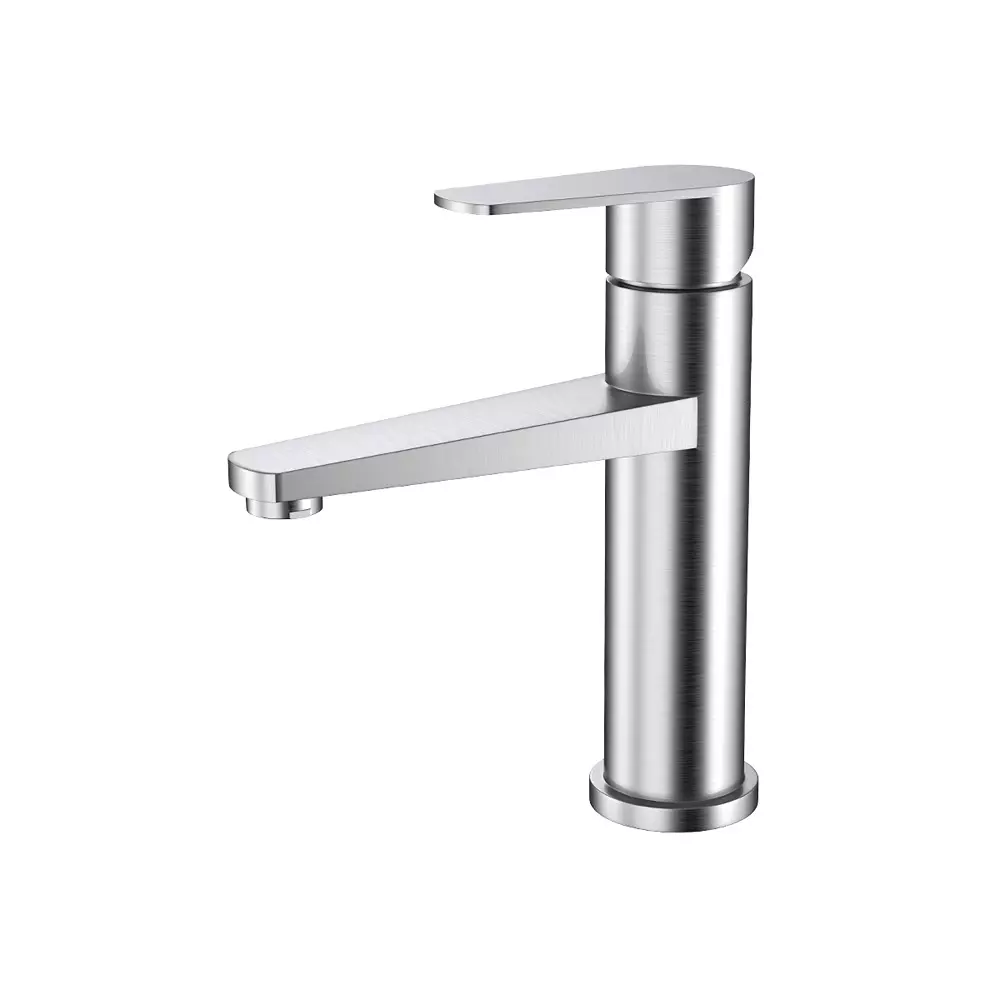 RN Crystal Single Lever Basin Mixer Tap Chrome Plated 1/2 Inch (15 mm) Size Brass for Bathroom & Toilets, RNSL084115