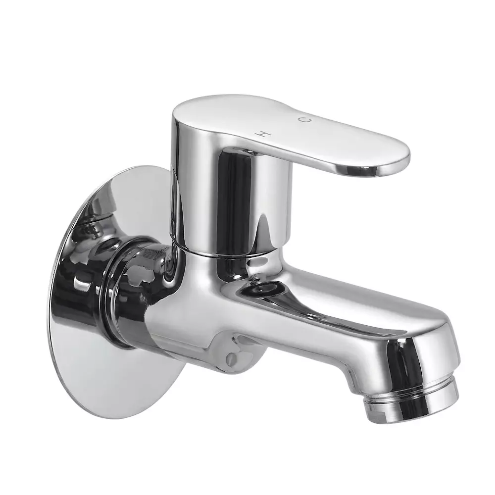 PLUMBER Ecoline Series Euphoria Range Bib Tap With Foam Flow, Chrome Finish and Wall Mounted, EPA-0202