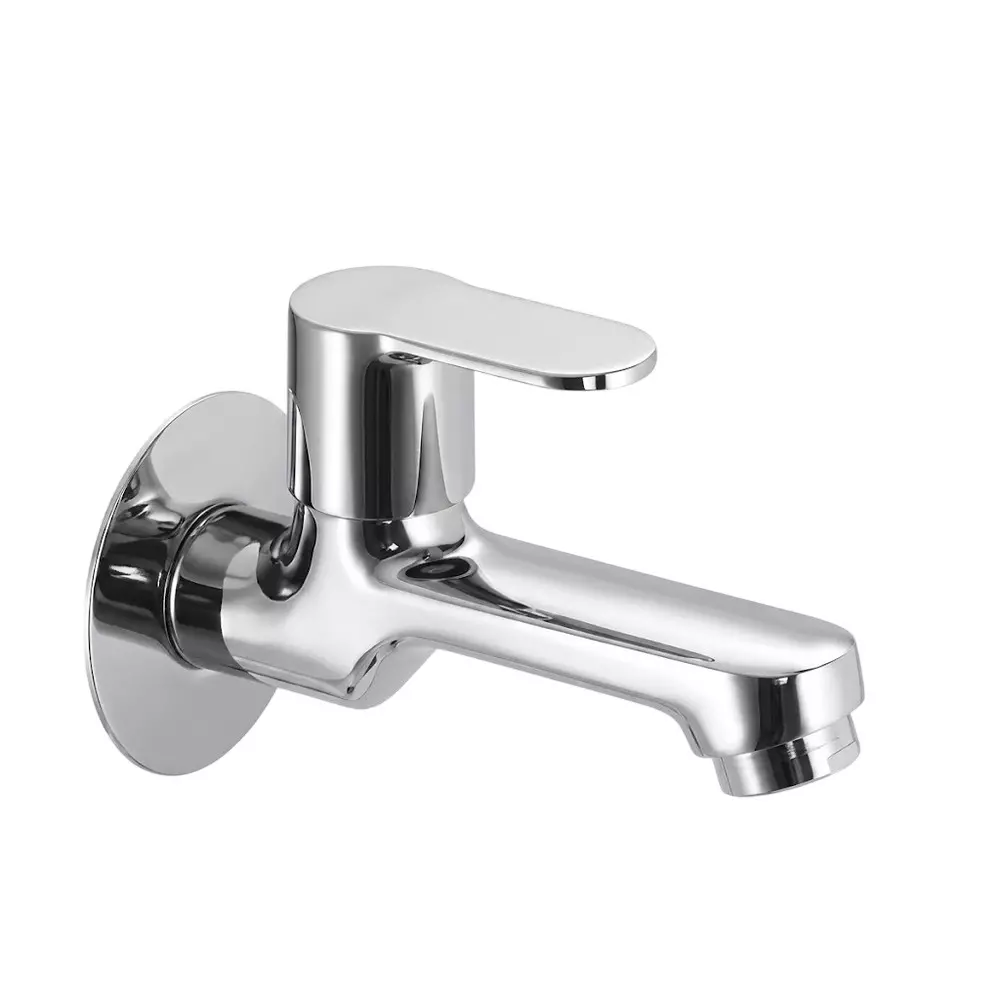 PLUMBER Ecoline Series Euphoria Range Bib Tap Long Body with Foam Flow, Chrome Finish and Wall Mounted, EPA-0203