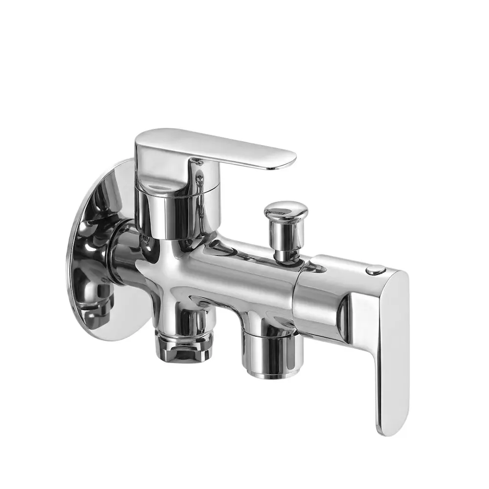 PLUMBER Ecoline Series Eon Range Bib Tap Two Way, Chrome Finish and Wall Mounted, EON-0209