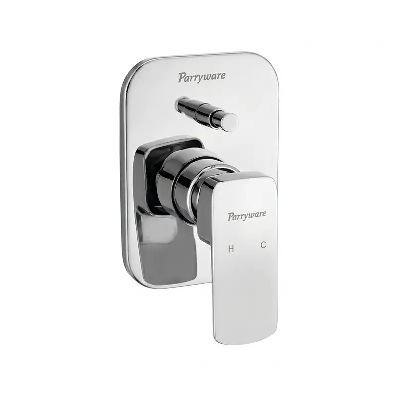 Parryware Quattro Series Concealed Diverter Upper Trim Wall Mounting Chrome for G5051A1 Single Lever Concealed Body, T2351A1
