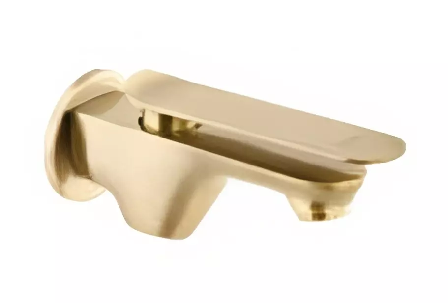 CERA Brooklyn Single Lever Bib Cock with Wall Flange and Aerator Antique Brass, F1018151BA