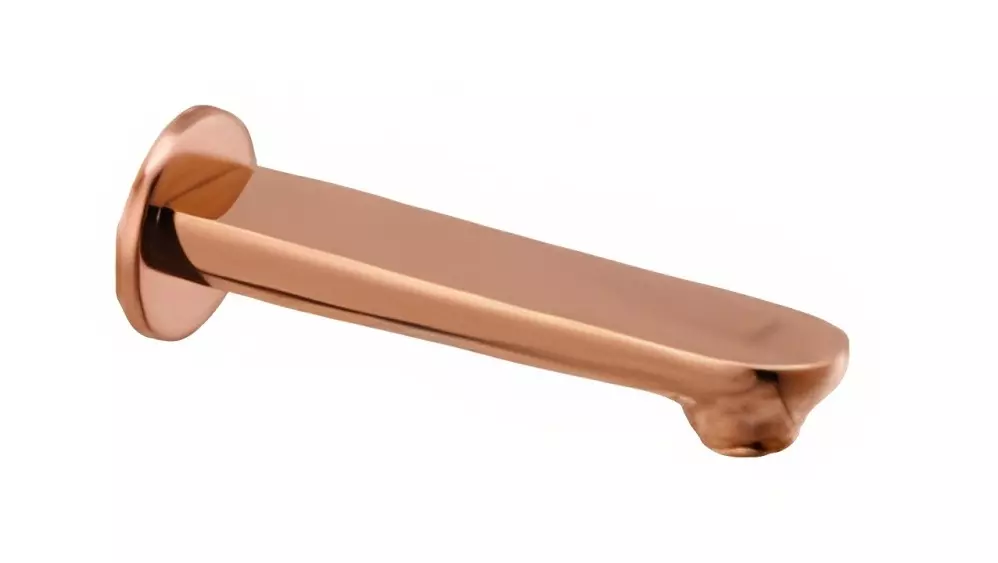 CERA Brooklyn Single Lever Wall Mount Bath Tub Spout with Wall Flange Rose Gold, F1018661RG