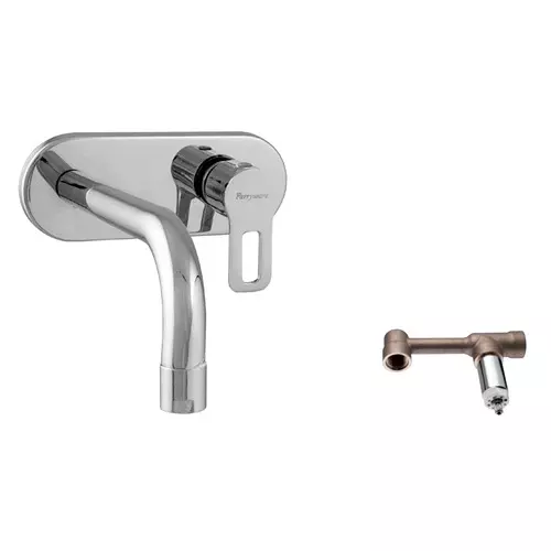 Parryware Pluto Left Hand Side Lever Pillar Cock with Concealed Chrome, G3896A1+G2797A1 (Pack of 2 Piece)