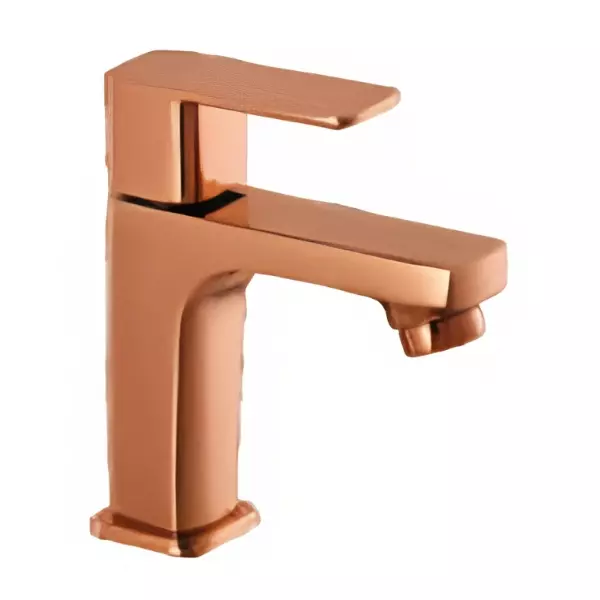 CERA Ruby Single Lever Table Mount Pillar Cock with Aerator Rose Gold, F1005101RG