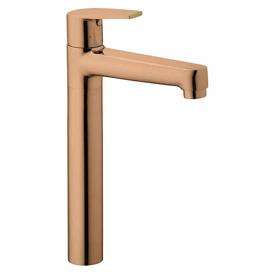 Buy Aquieen Luxury Basin Tap Brass & Copper Chrome Finish Rose Gold, AQN 810 from Industrybuying.com