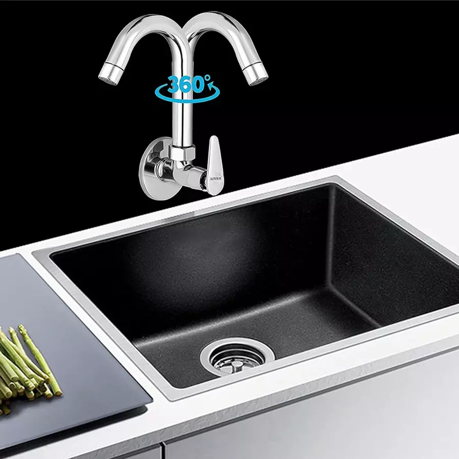 ALTURAS Brass Sink Cock Tap for Bathroom/Kitchen Pillar Tap