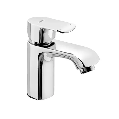 CERA Chromo Single Lever Table Mount Basin Mixer with 450 mm Braided Connection Pipe