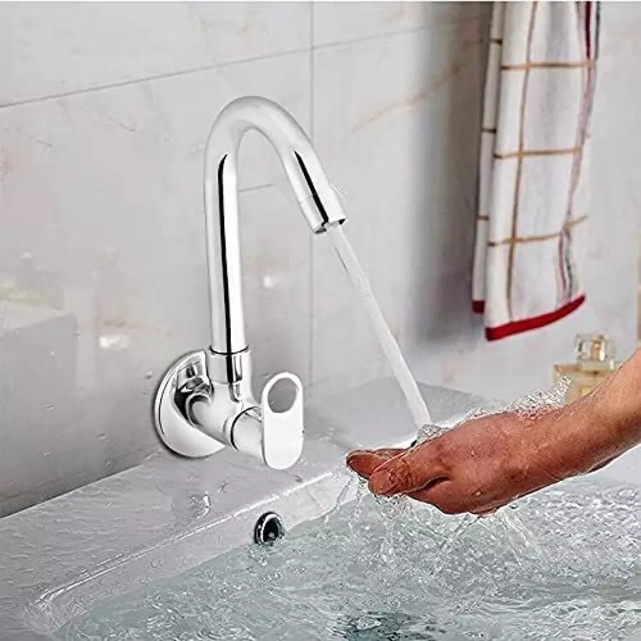 Fastgear Prime Sink Tap Brass Chrome Finish Silver, FG1481