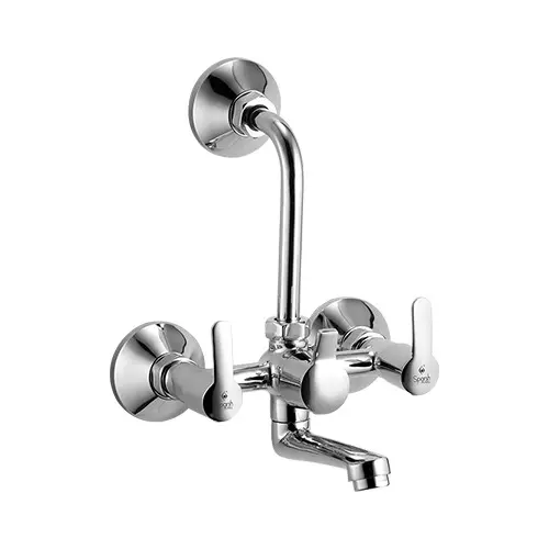 Sparsh Pearl 2 In 1 Wall Mixer with L Bend Two Handles Cold & Hot Water Function VIva Series Body Size 15 mm, VIVA-2663
