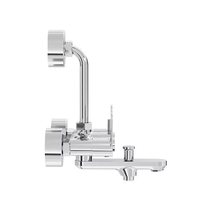 Cera Curve Wall Mixer (3-in 1) With Bend Pipe For Overhead Shower, F1023403